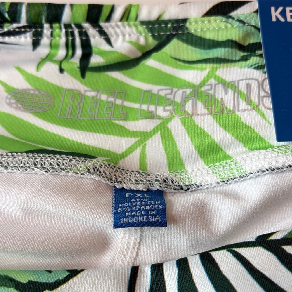 Reel Legends Green Leaf Print Skirt - Picture 6 of 9